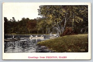 Greetings From  Preston  Idaho     Postcard