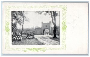Pittsburgh PA, U.S. Arsenal 40th & Butler Sts Canon Arch Entrance Postcard