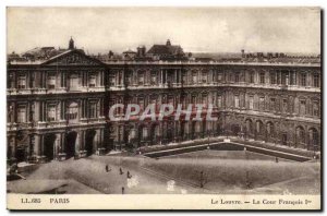 Old Postcard Paris Louvre Museum Court Francois 1er