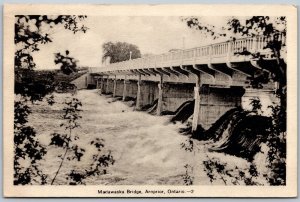 Postcard Arnprior Ontario c1934 Madawaska Bridge Renfrew County