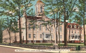 Vintage Postcard Morris County Court House Built 1826 Morristown New Jersey NJ
