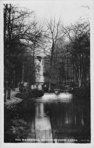 uk29144 roundhay park waterfall leeds real photo uk