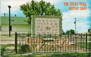 The Texas Trail Bottle Shop Pine Bluffs WY Wyoming Unused Shroyer Postcard F99