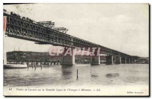 Old Postcard Caronte Viaduct on New Line of Estaque has Miramas