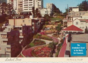 Lombard Street - Crookedest Street in the World - San Francisco CA, California