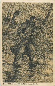 Belgian army infantry soldier rifleman by A. Bastien 