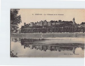 Postcard Le Château et la Vienne Chinon France