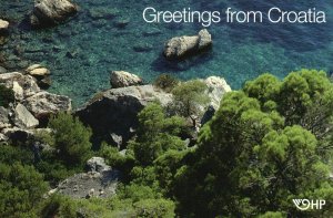 Postcard Greetings From Croatia Scenic Forest River Crystal Clear Waters