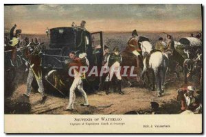 Old Postcard Napoleon 1st Capture of Waterloo Napoleons Coach at Genappe