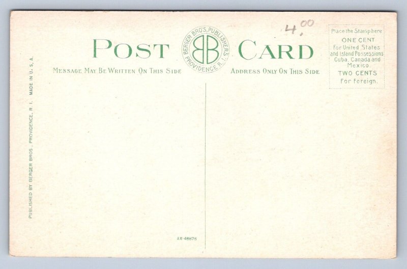 K5/ Newport Rhode Island Postcard c1910 Castle Gov. C.W. Lippitt's Home 324