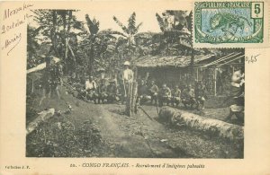 French Congo village recruitment of Pahouin natives 1913 