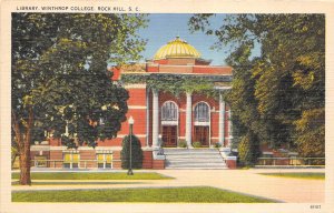 Rock Hill South Carolina 1940s Postcard Library Winthrop College