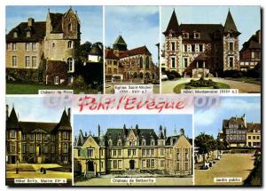 Modern Postcard Pont L'Eveque Castle hotel castle generous Brilly Betteville ...