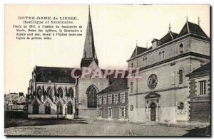 Old Postcard Notre Dame de Liesse Basilica and seminar