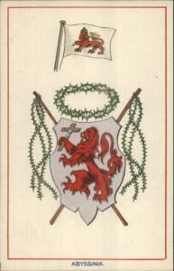 ABYSSINIA Heraldic Crest EFA E.F.A. Series Coat Arms c1910 Postcard EXC COND