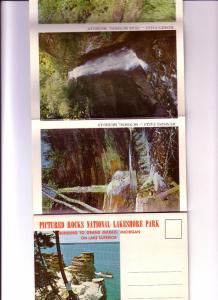 Souvenir Folder Rocks National Lakeshore Park, Grand Marais, Michigan, 13 Images