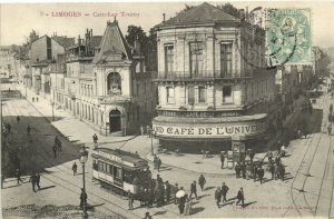 PC FRANCE, LIMOGES, CARREFOUR TOURNY, Vintage Postcard (b31531)