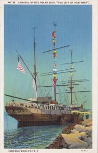 Admiral Byrd's Polar Ship City Of New York Chicago World's Fair 1933 Curteich