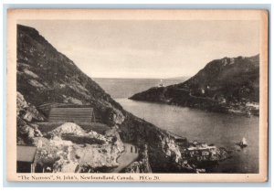 c1920's The Narrows St. John's Newfoundland Canada Antique Posted Postcard