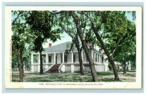 1901 Beauvoir, Home Of Jefferson Davis, Near Biloxi, Miss Postcard P92 