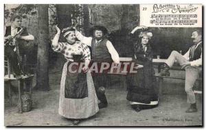 Old Postcard La Bourboule D Auvergne Folklore Costume