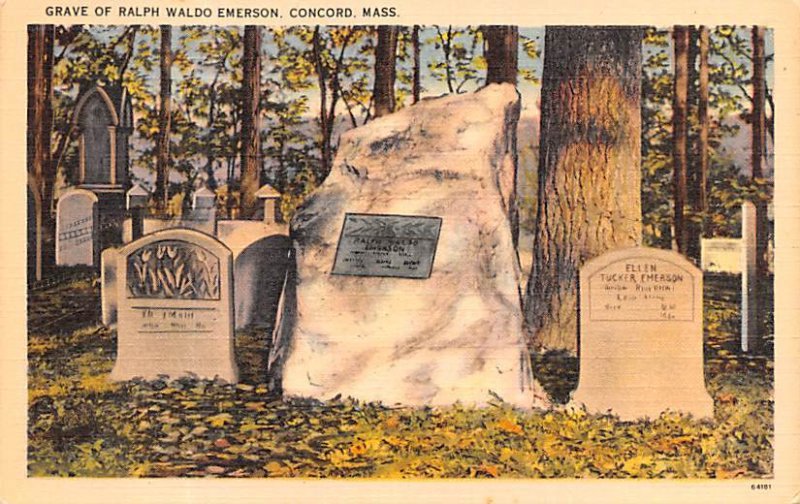 Grave of Ralph Waldo Emerson Sleepy hollow Cemetry - Concord, Massachusetts MA