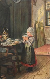 Fine art postcard - Too hot - K. Mucke