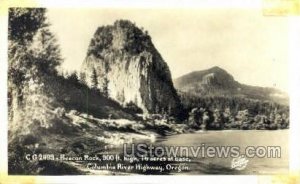 Real photo - Beacon Rock - Columbia River Highway, Oregon