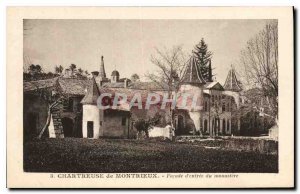 Old Postcard Chartreuse Montrieux Facade entrance of the monastery