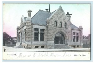 Fremont Post Office Nebraska 1907 Brainard Madison Vintage Rare Antique Postcard