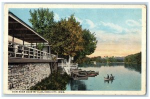 c1920's View Near Country Club Scene Iowa City Iowa IA Unposted Vintage Postcard