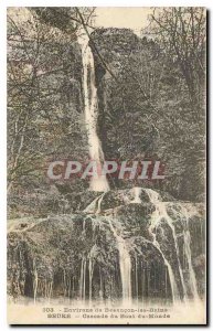 Surroundings Old Postcard Besancon les Bains Beure Cascade End of the World