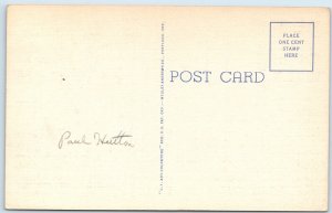 1937 ID Ida Idaho Arrow Rock Dam Boise River Reservoir Waterfall Teich PC A248