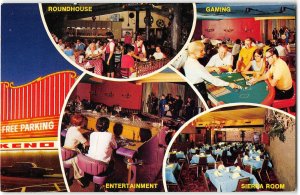 CARSON CITY NUGGET Nevada Casino Interiors c1960s Chrome Vintage Postcard
