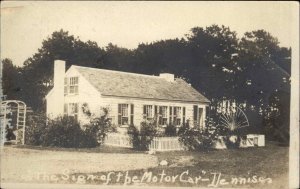 Dennis Massachusetts MA Sign of Motor Car Cape Cod c1920s Real Photo Postcard