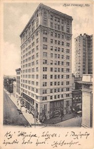 Baltimore Maryland American Building, Undivided Back, Vintage Postcard U10600