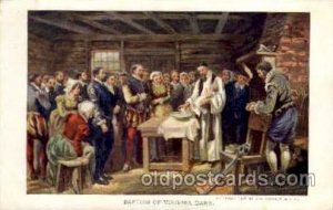 Baptism Baptism of Virginia Dare, Jamestown Exposition 1907 Unused small crea...