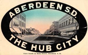 Aberdeen South Dakota Main Street Scene Historic Bldgs Antique Postcard K82201