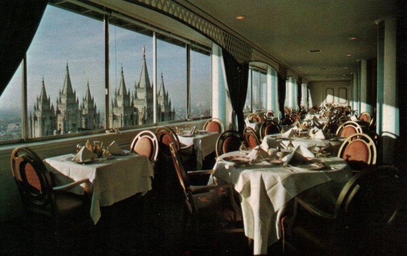 Salt Lake City, Utah - The Dining room at the Hotel Utah Sky Room - c1950