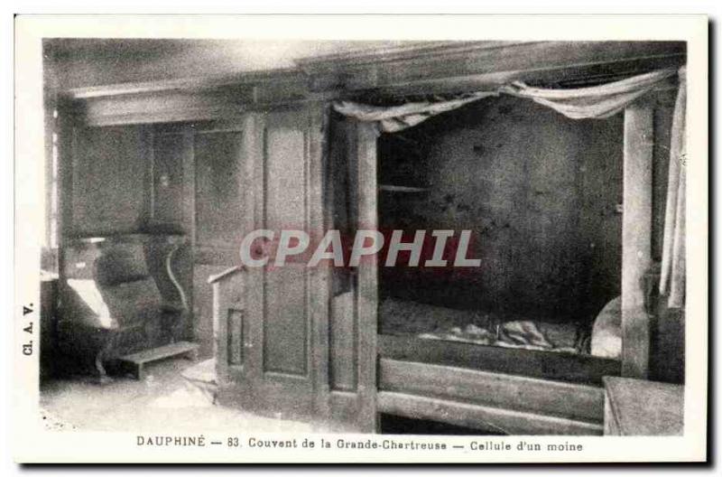 Dauphine - Convent of the Grande Chartreuse - Cell d & # 39un monk Old Postca...