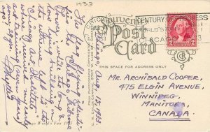 Postcard 1933 Illinois Chicago Skyline Field Museum Childs IL24-1632