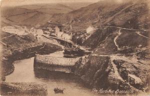 uk16033 the harbour boscastle real photo uk