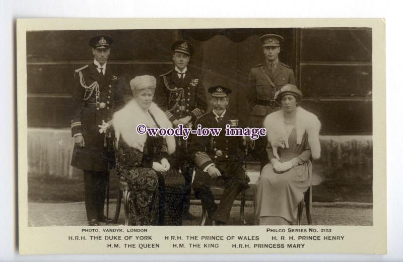 r3047 - King & Queen, Duke & Duchess of York, Prince Henry & Mary - postcard