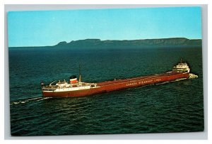 Vintage 1960's Postcard Canada Steamship Lines Fort William & Port Arthur Canada