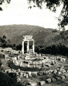 Greece Delphes La Tholos Vintage RPPC 07.73