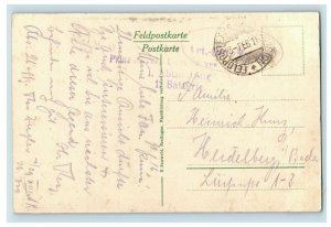 1914-18 WWI German Broodseinde vor Ypern, Feldpost Vintage Military Postcard P20