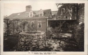 Ipswich Massachusetts MA Old Burnham House Wishing Well Real Photo PC