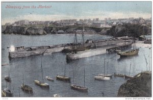 NEWQUAY, Cornwall, England, PU-1906; Newquay From The Harbour