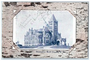 1908 Thompson Hall Building Exterior Durham New Hampshire NH Posted Postcard