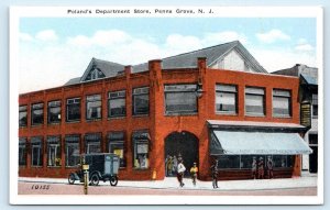 PENNS GROVE, NJ New Jersey ~ Poland's DEPARTMENT STORE Salem Co. c1910s Postcard